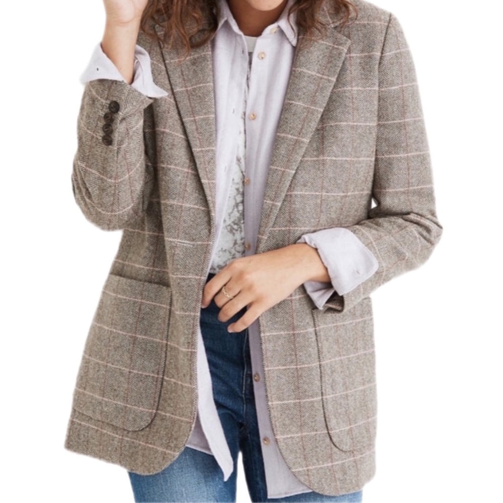 Madewell Larsen Blazer Plaid